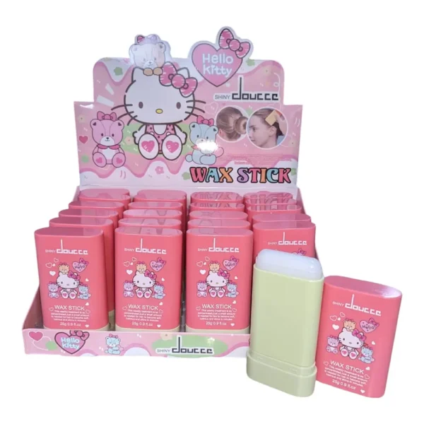 cera en barra para peinar cabello modelo hello kitty