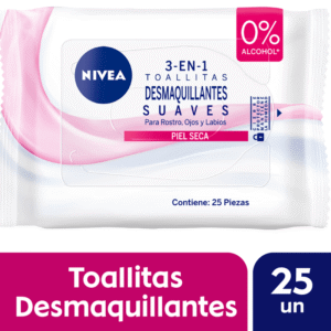 Nivea Toallitas Desmaquillantes 3 en 1 Para Piel Seca