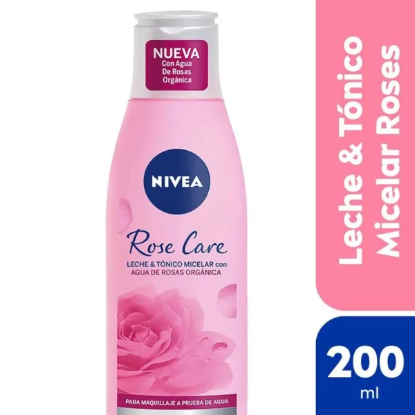 Leche & Tónico Micelar 2 En 1 Rose Care Para Todo Tipo De Piel 200 Ml