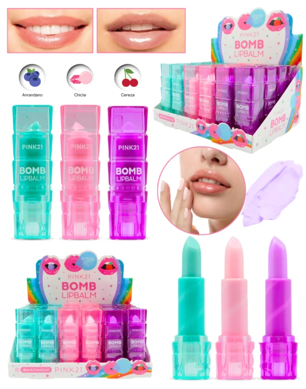 Balsamo Labial Bombo PINK 21