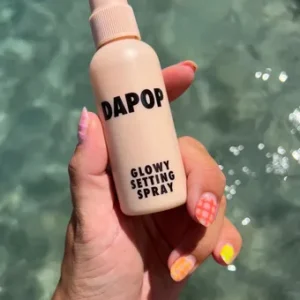 Fijador de maquillaje en spray matte y glowy Dapop