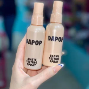 Fijador de maquillaje en spray matte y glowy Dapop