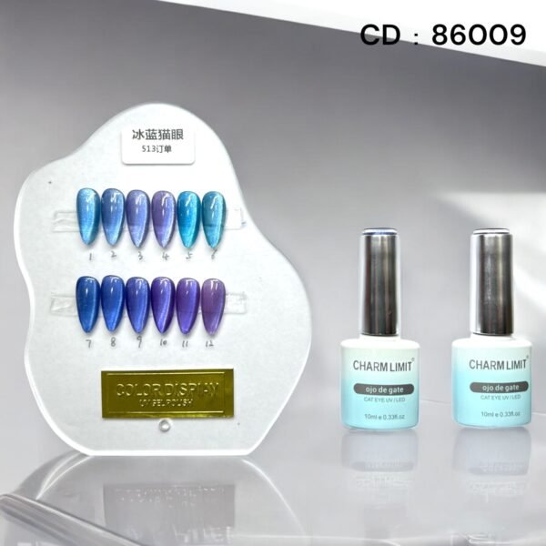 ESMALTE SEMI OJO DE GATO AZUL /ICE BLUE CHARM LIMIT