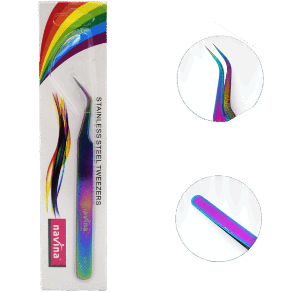 Pinza De Precision Curva Navina tornasol