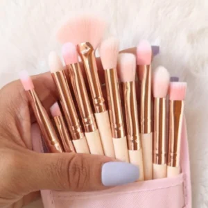 Set de 10 brochas de ojos con estuche Eloise HZS6078