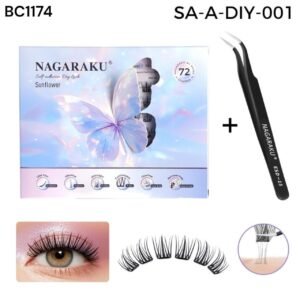 PESTAÑAS AUTOADHESIVA CON PINZA NAGARAKU SUNFLOWER